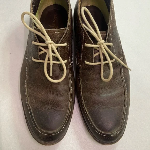 Cole Haan Dark Brown Leather Oxfords - Picture 1 of 6